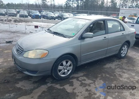 2004 Toyota Corolla Le из США, поврежденный, VIN JTDBR32E742048176